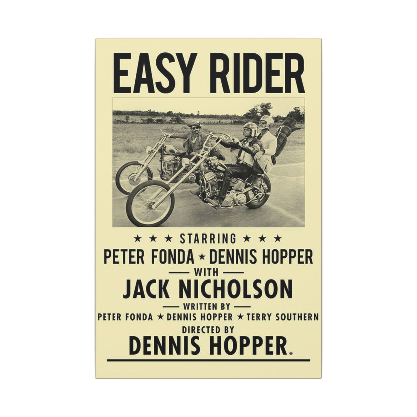 Easy Rider Movie Poster Canvas Wall Print