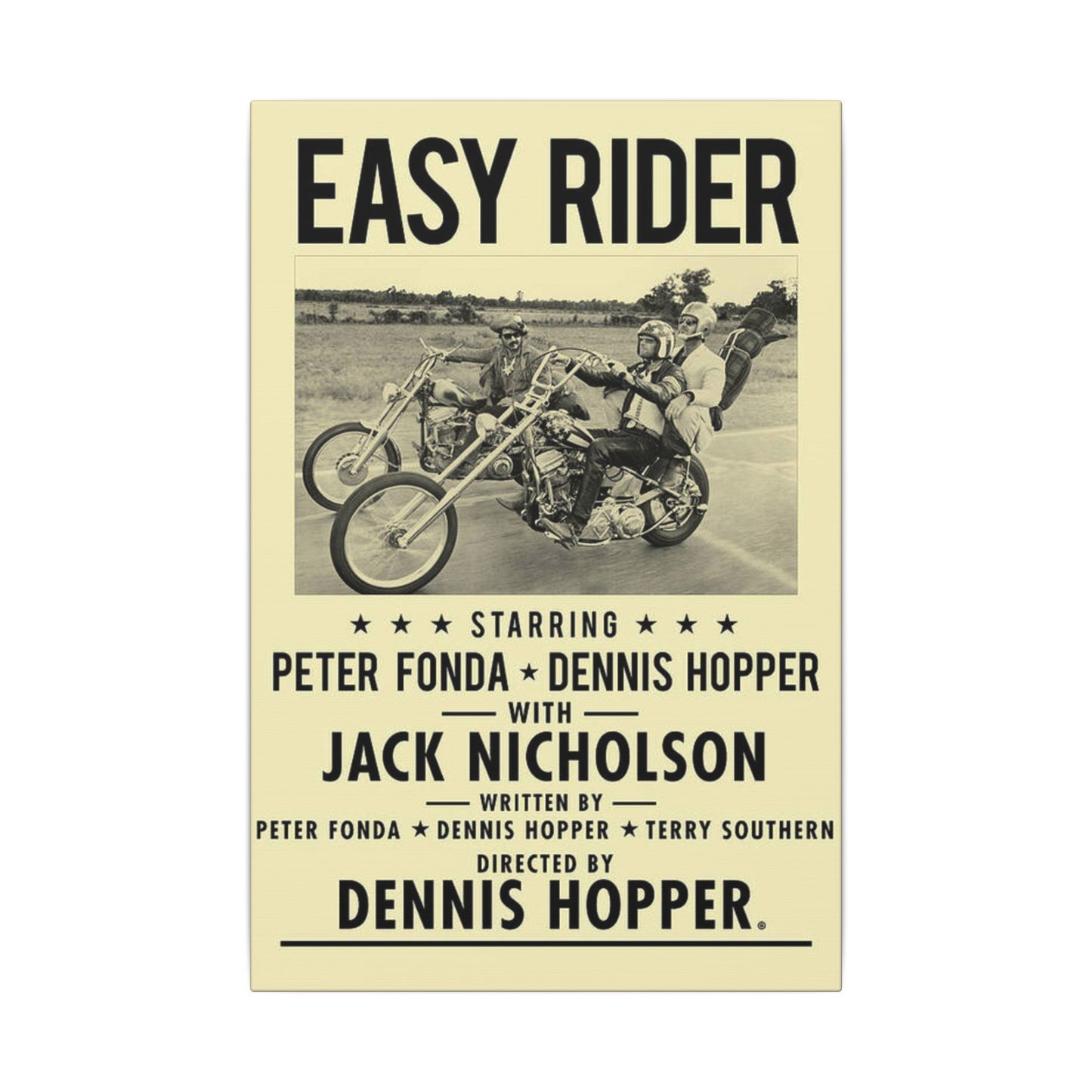 Easy Rider Movie Poster Canvas Wall Print