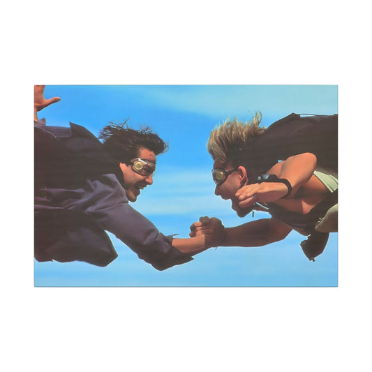 Point Break Canvas Wall Print "Freefall Adrenaline: Johnny & Bodhi Skydiving"