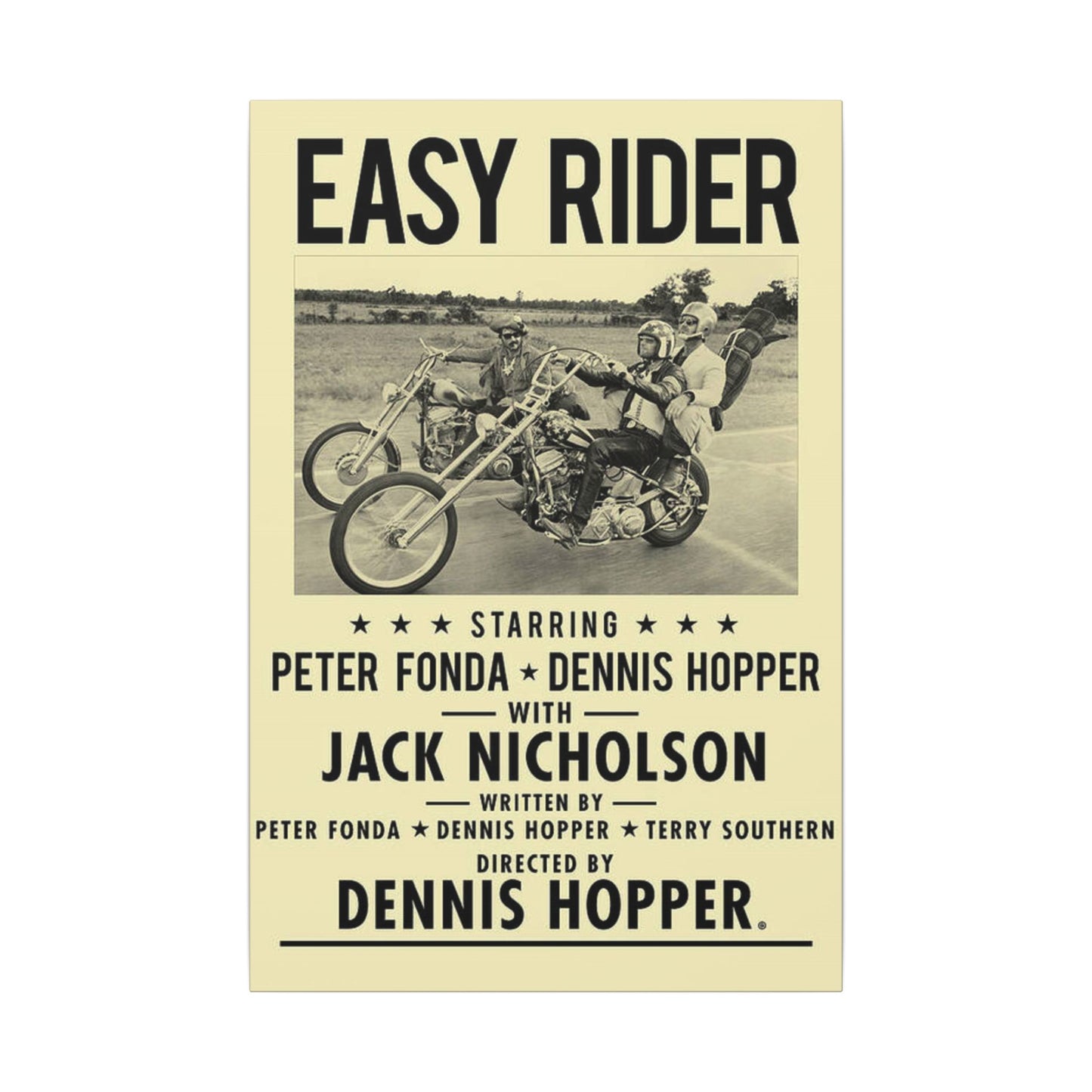 Easy Rider Movie Poster Canvas Wall Print