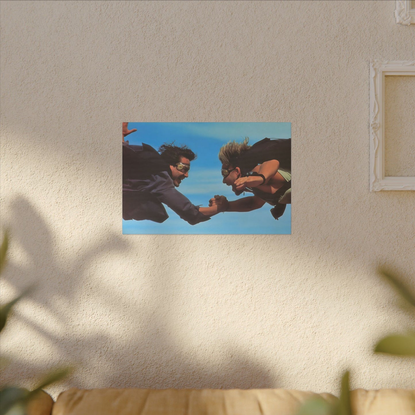 Point Break Canvas Wall Print "Freefall Adrenaline: Johnny & Bodhi Skydiving"