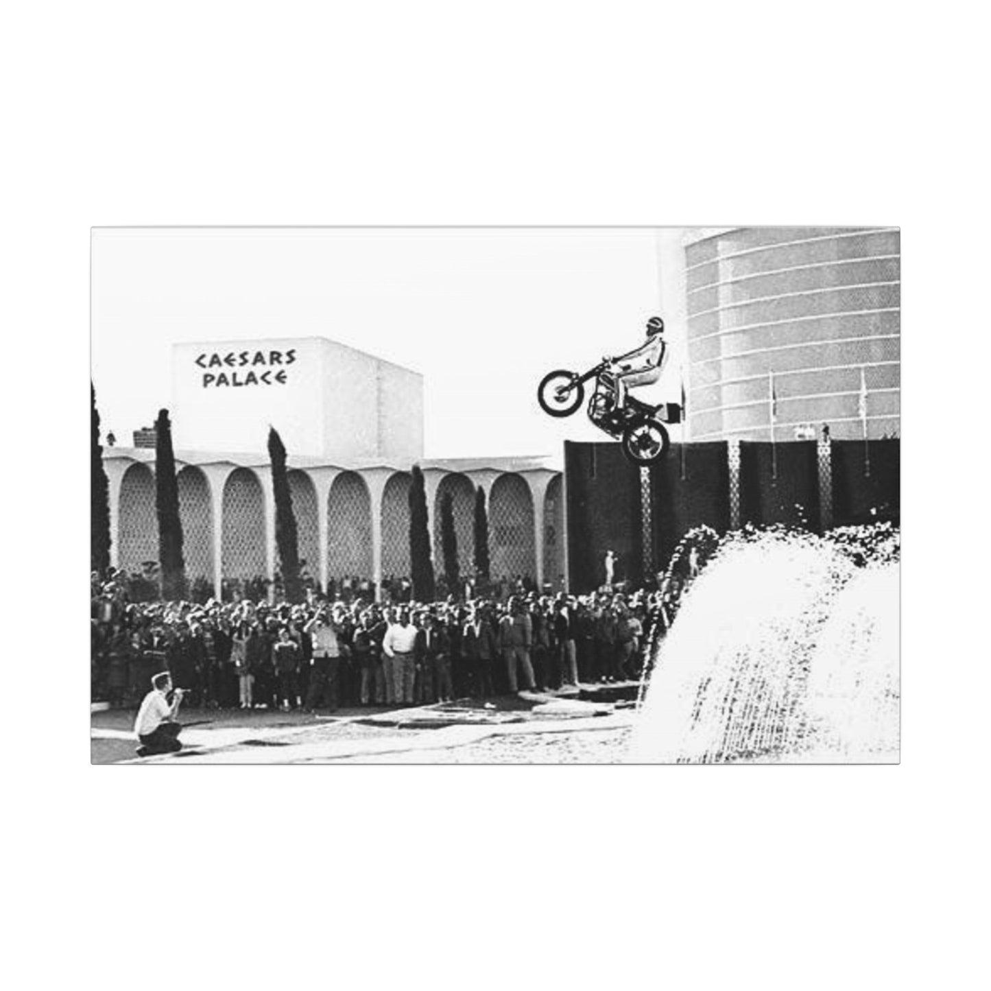Evel Knievel "Easy Air" Canvas Wall Print