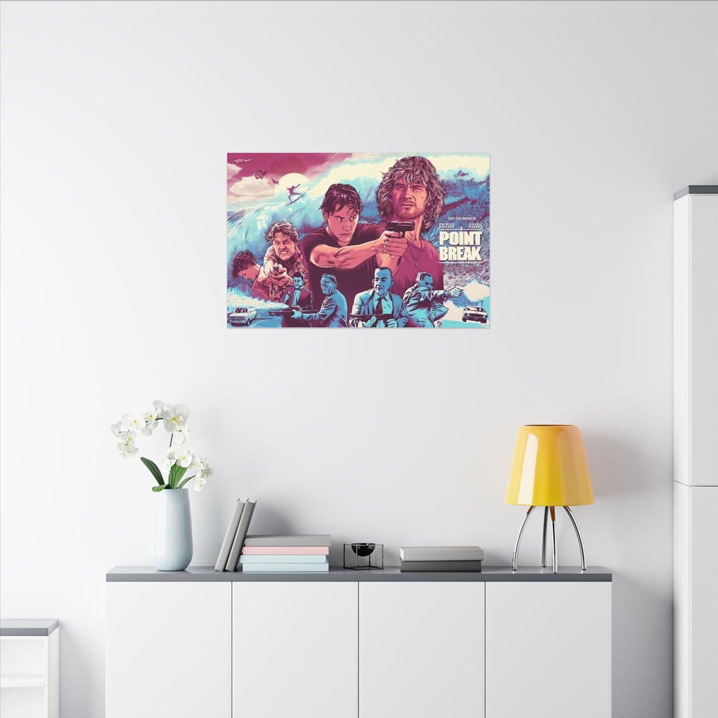 Point Break Canvas Wall Print "Point Break Animated Movie Poster Tribute"
