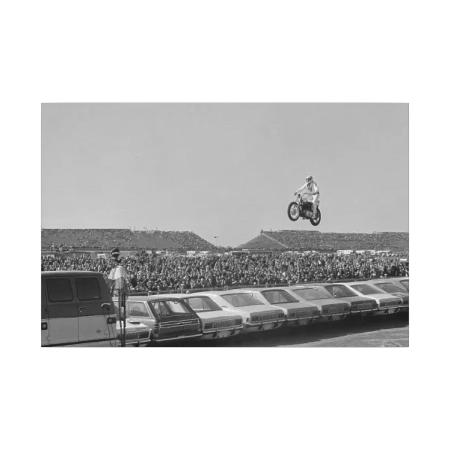 Evel Knievel "American Daredevil" Canvas Wall Print