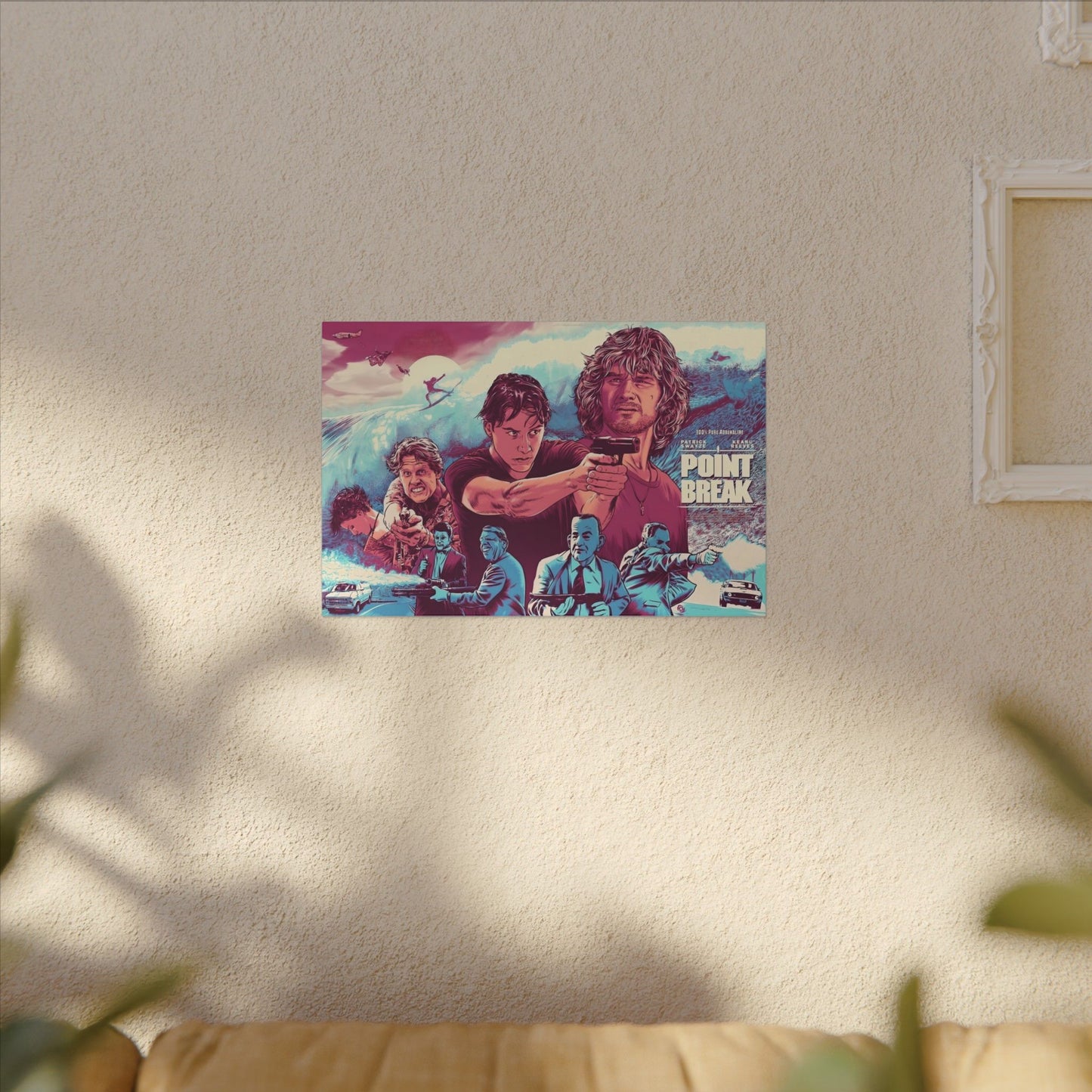 Point Break Canvas Wall Print "Point Break Animated Movie Poster Tribute"